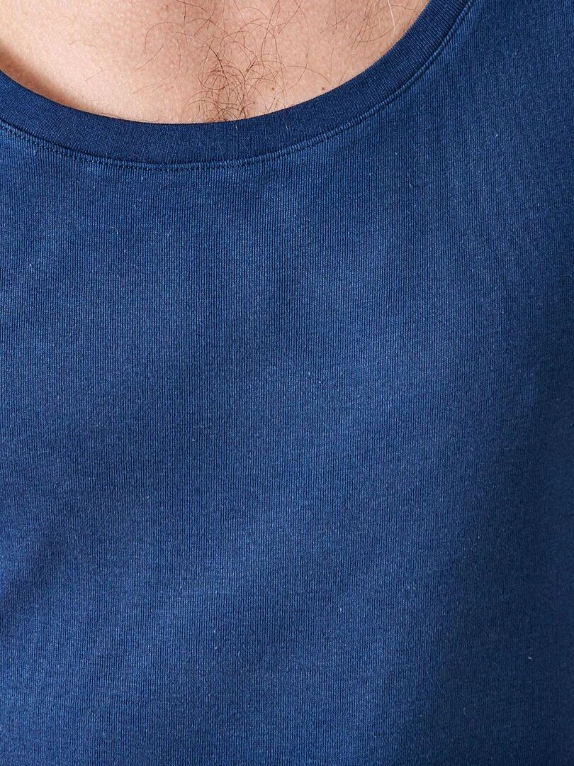Lot de 2 débardeurs Essential pur coton peigné   Damart   Bleu marine