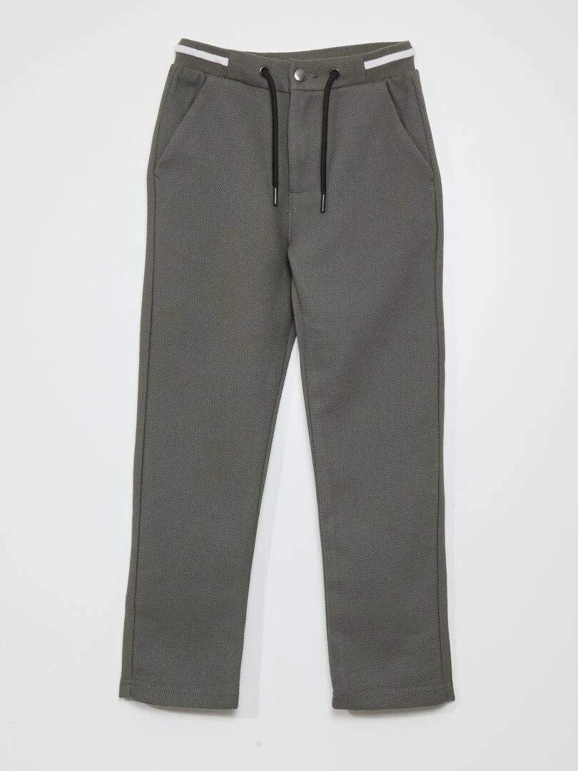 Pantalon de jogger façon tweed Vert