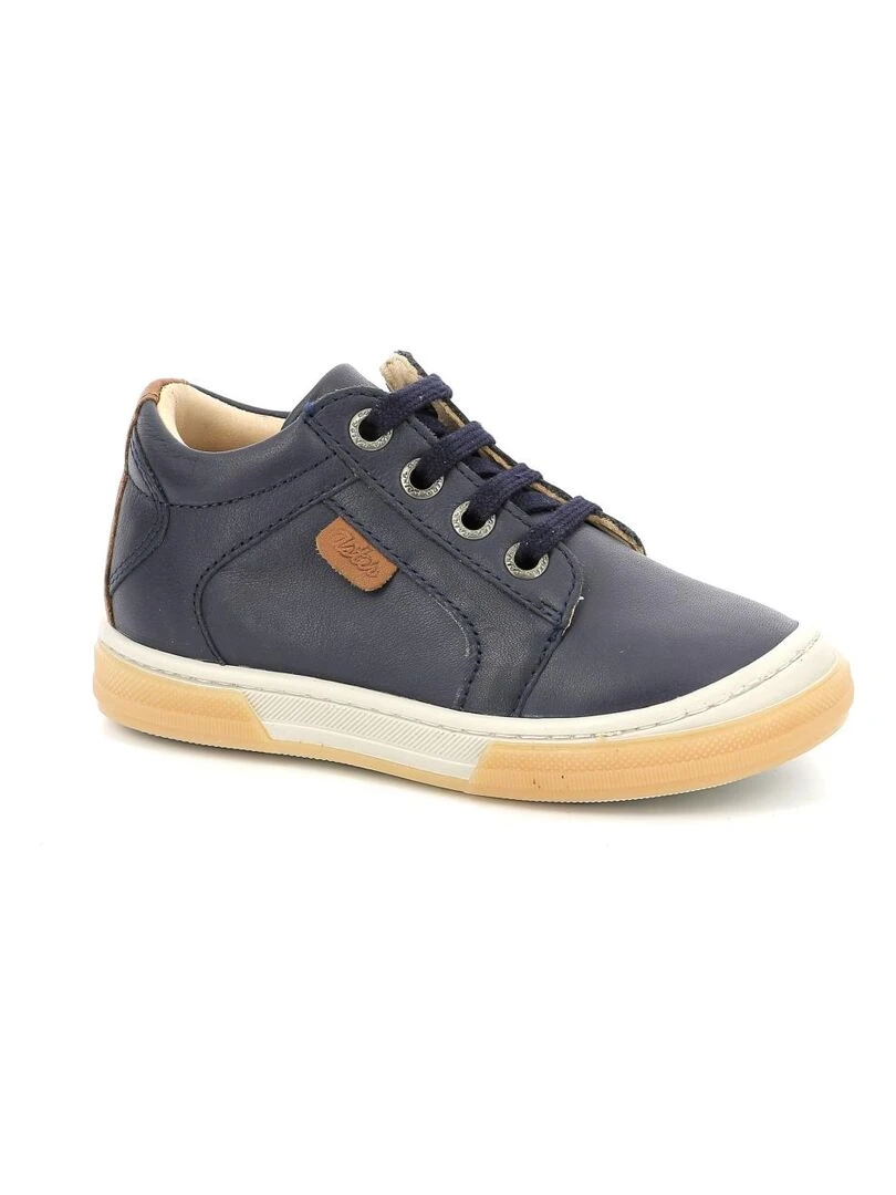 Sneakers hautes Cuir Caboat Bleu marine