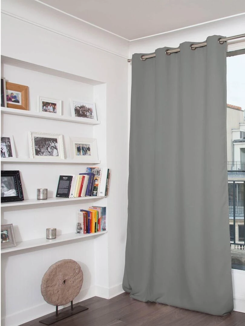 Rideau Phonique Occultant et Thermique "MOONDREAM" Gris