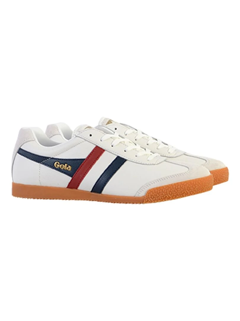 Basket Cuir Gola Harrier   Blanc