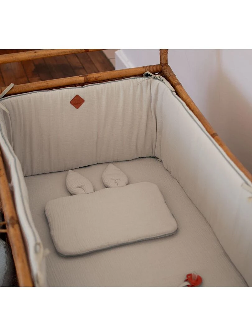Tour de lit universel en gaze de coton  Jeanne   Rose
