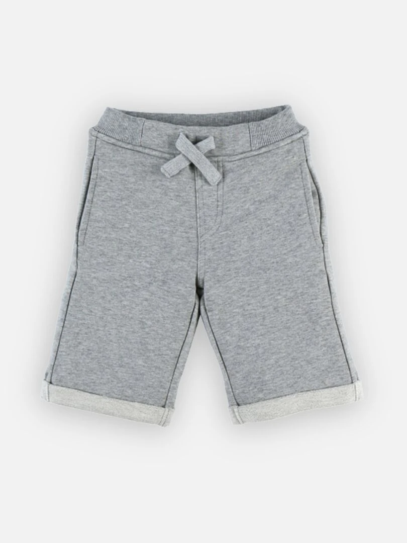 Bermuda en molleton  chiné   Noukie's   Gris