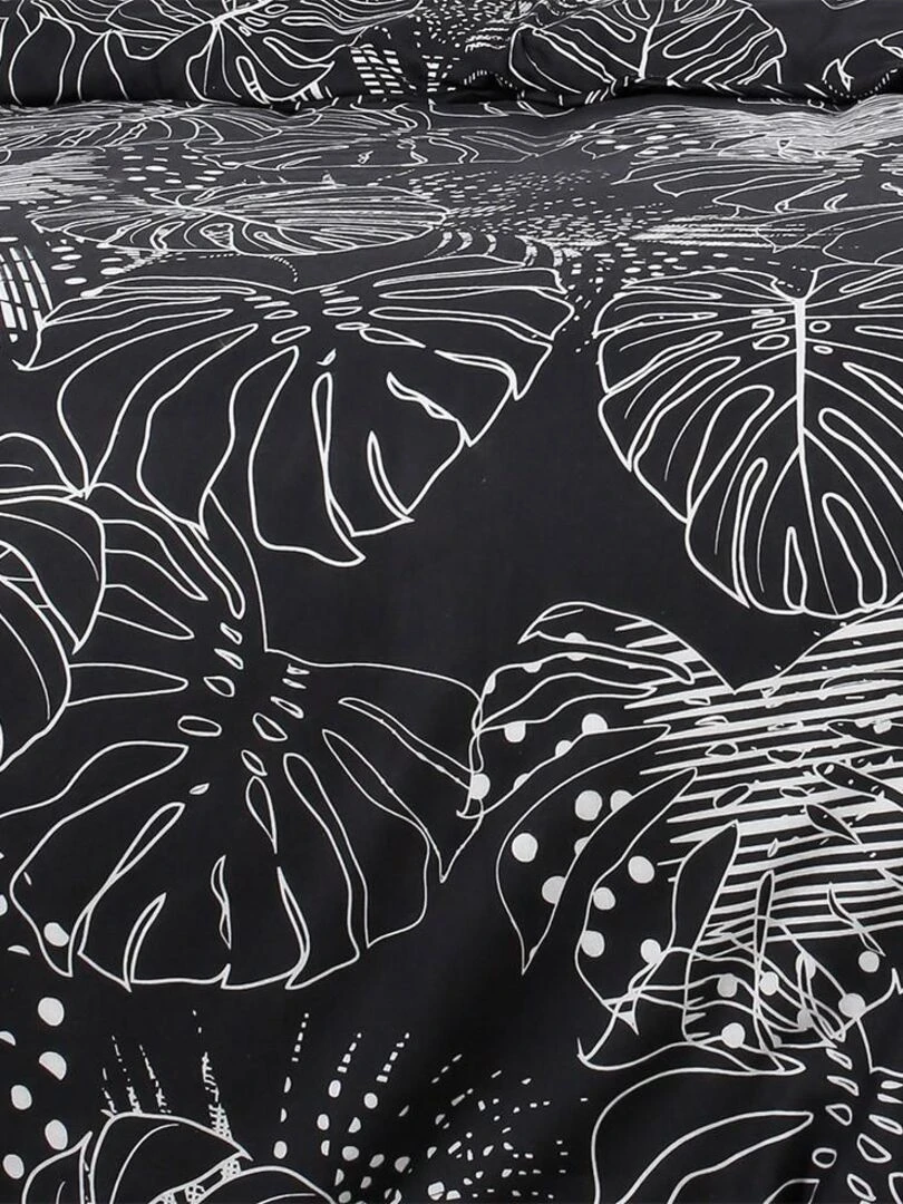 Housse de couette  Flagstaff + taie(s) 100% coton flanelle   Noir
