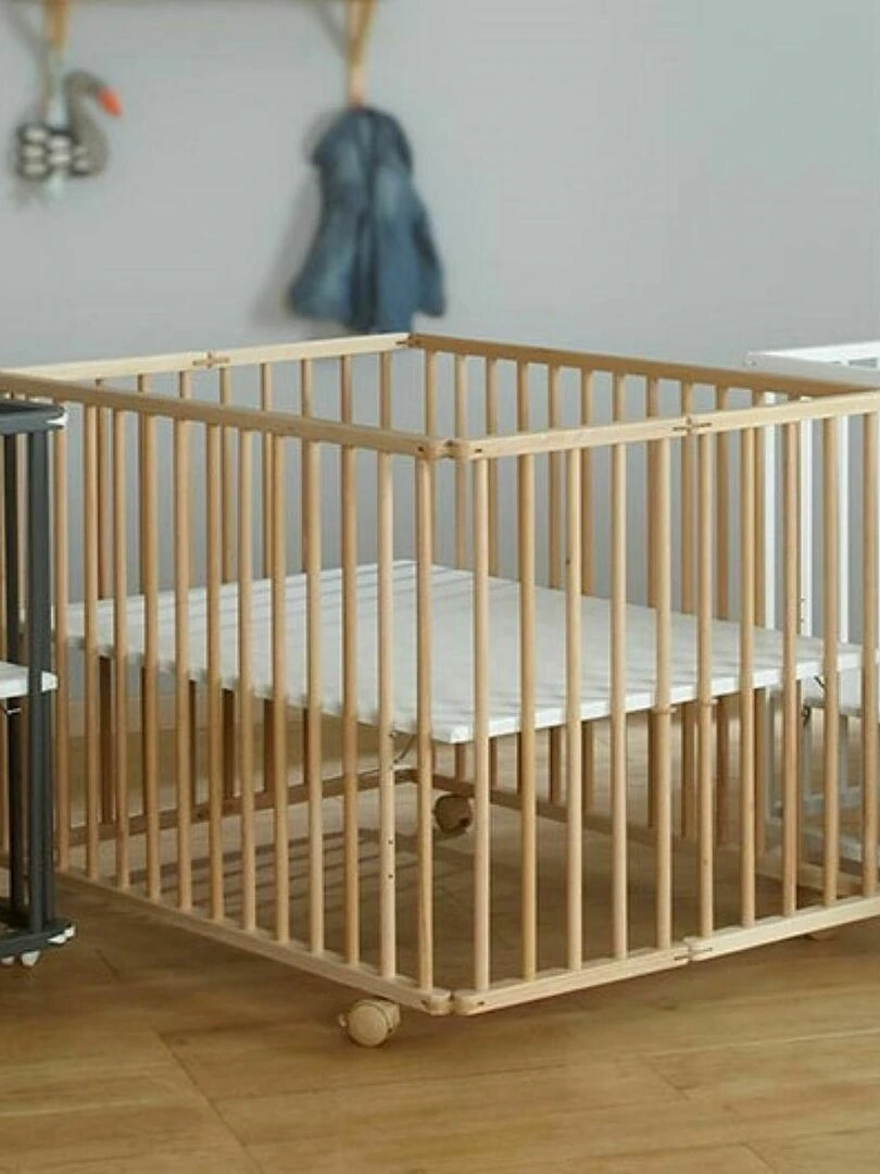 Parc bébé pliant carré Helio   AKITEN RETAIL   Marron