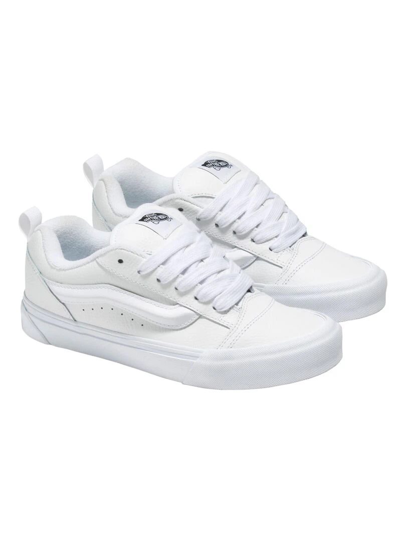 Basket Cuir Vans Knu Skool   Blanc
