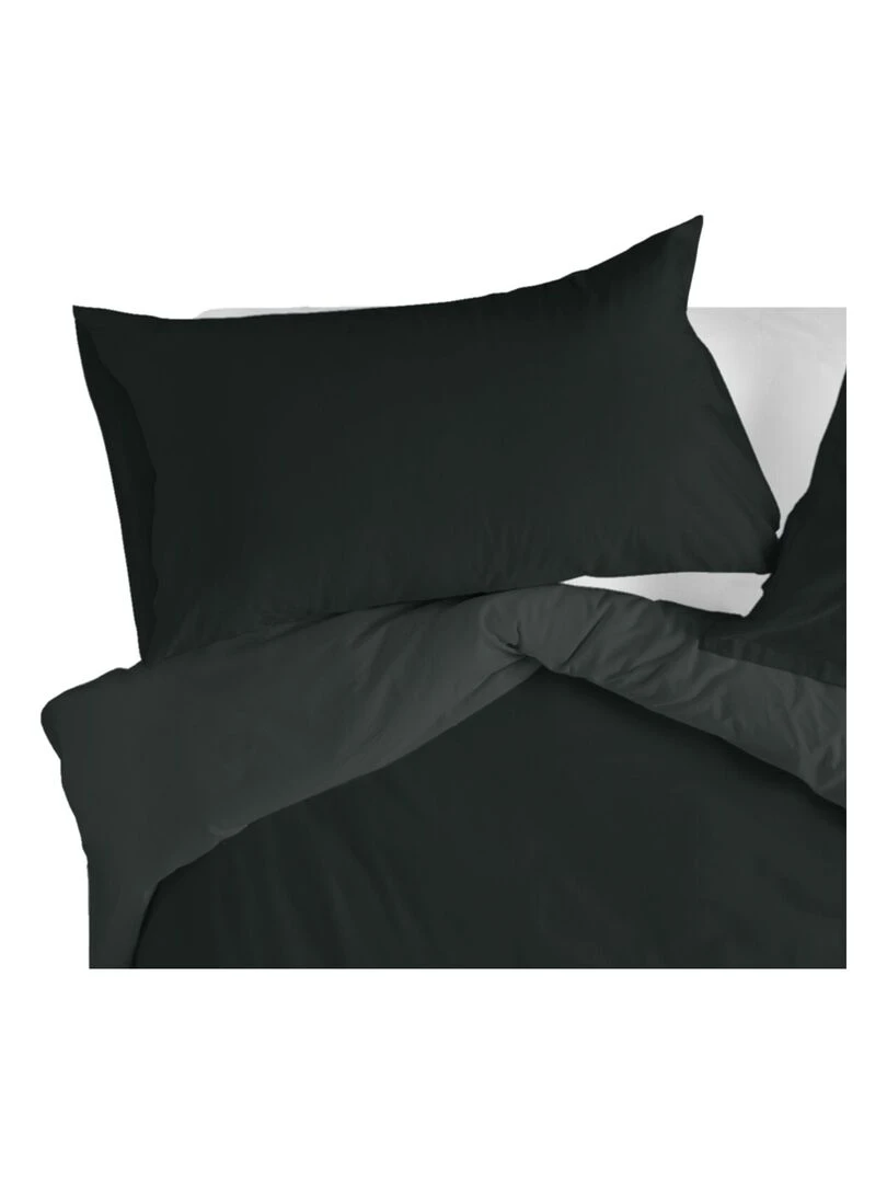 Taie d'oreiller Basic "Happyfriday"   Noir