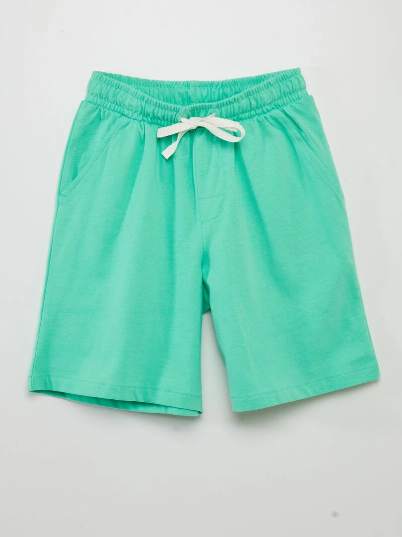 Pyjama court   Blanc/vert