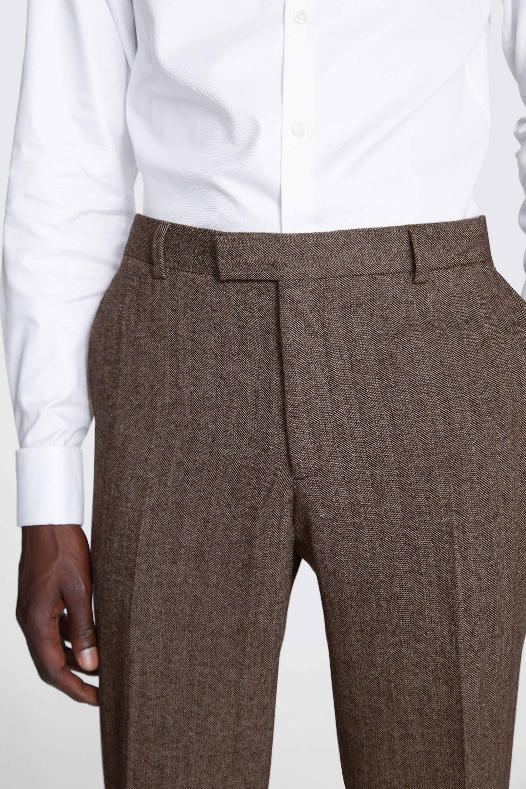 Slim Fit Copper Corduroy Trousers    Buy Online at Moss