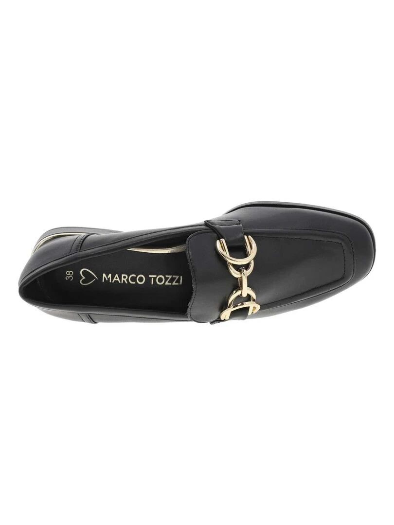 MARCO TOZZI   Mocassins talon plat   Noir