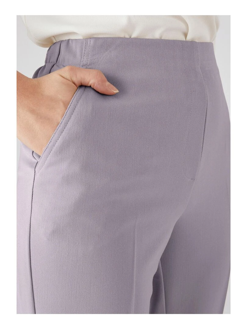 Pantalon confortable à enfiler   Damart   Gris tourterelle