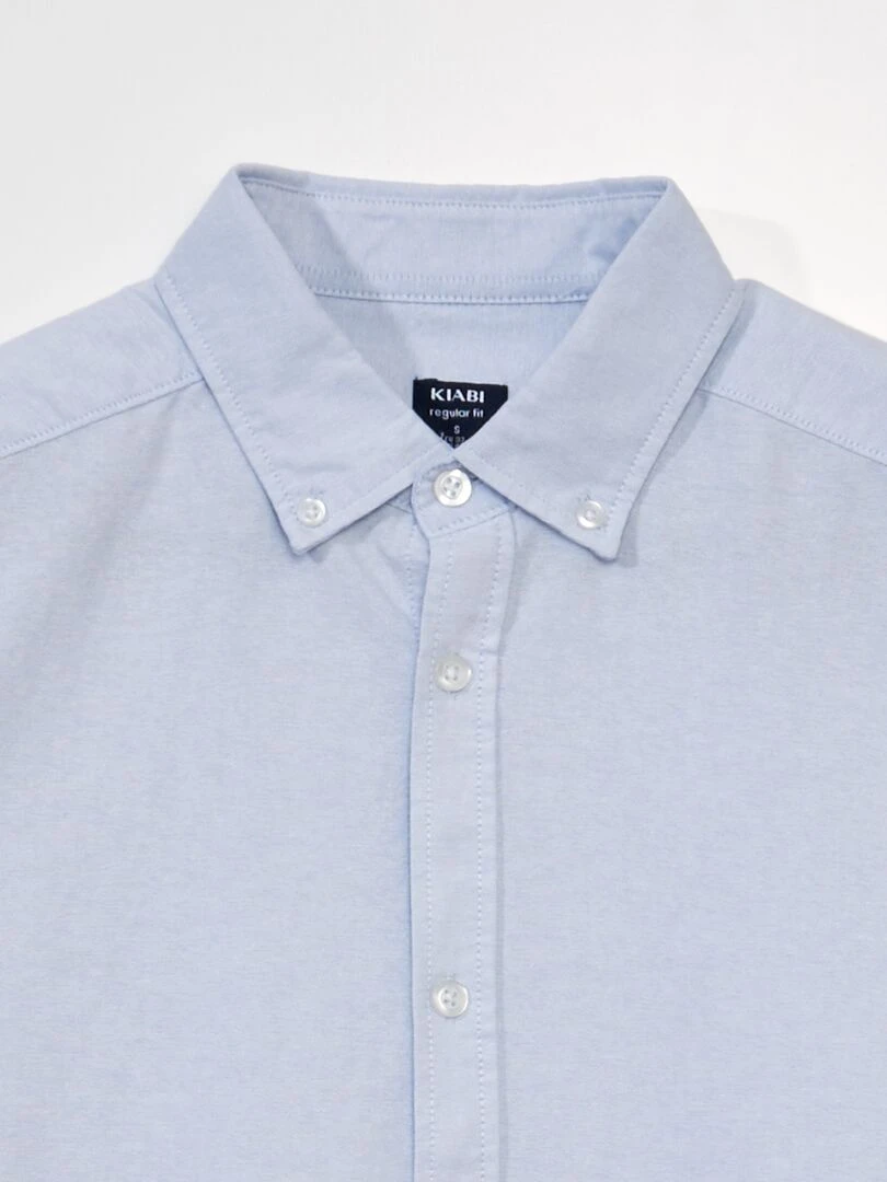 Chemise en coton oxford Bleu