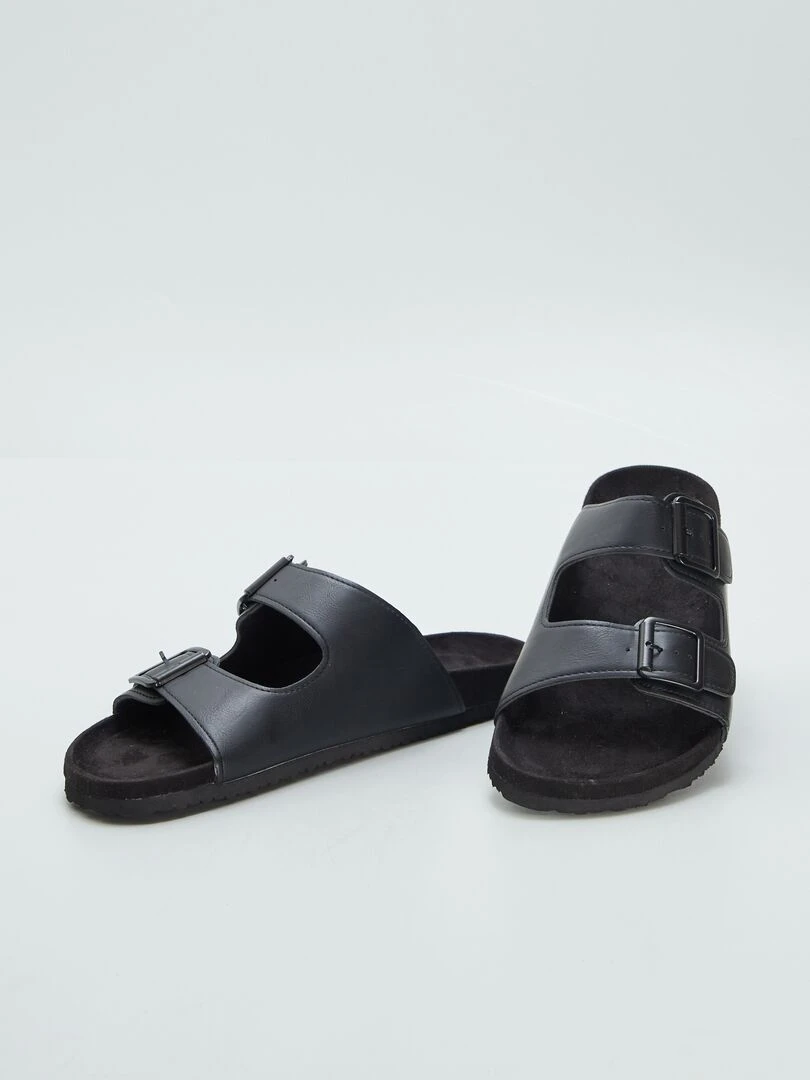 Sandales à double bride   noir