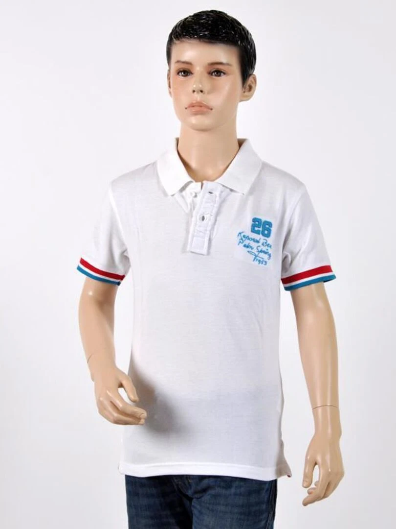 Polo Enfant Kaporal 5 Lotus   Blanc