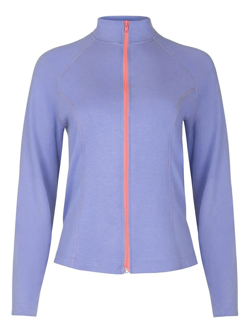 Top zippé manches longues Youthful   Violet
