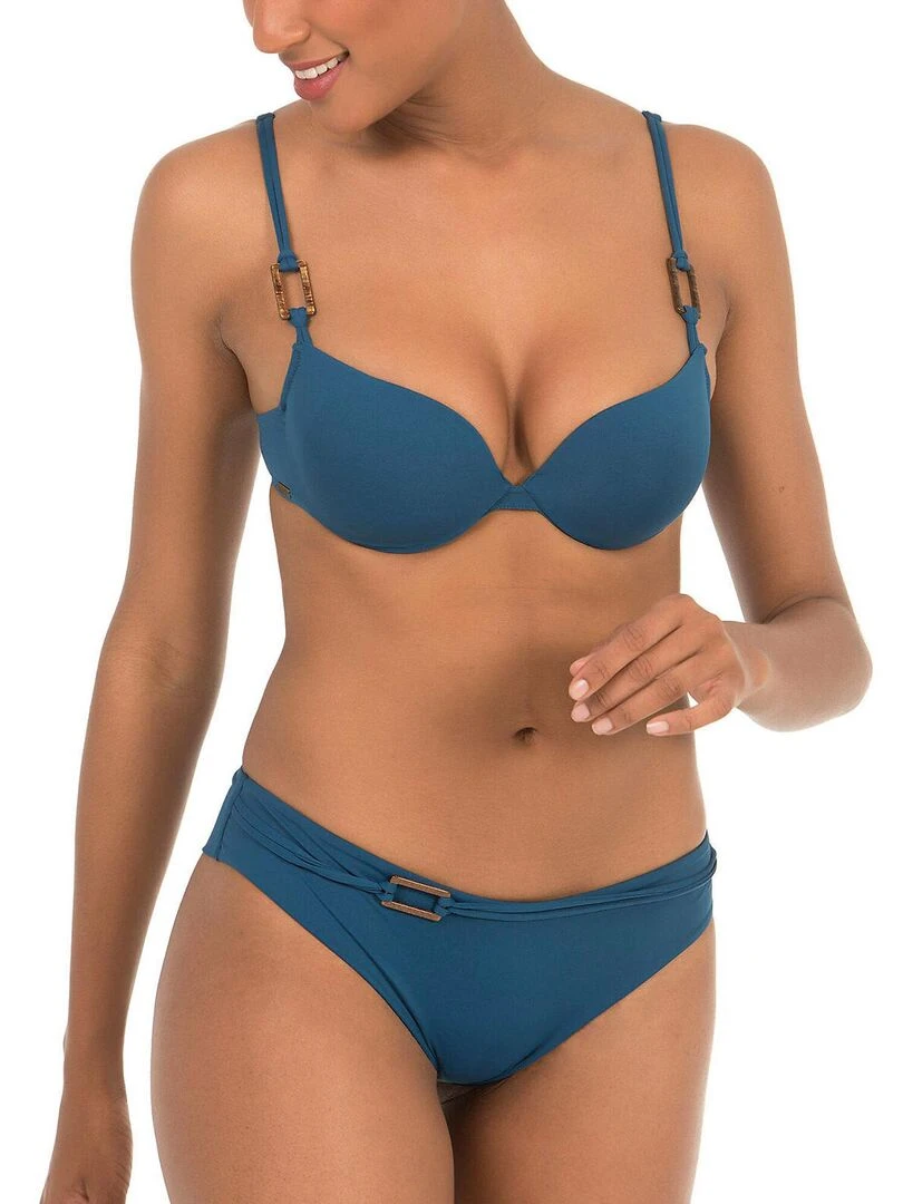 Haut maillot de bain balconnet Summer Paradise   Bleu marine