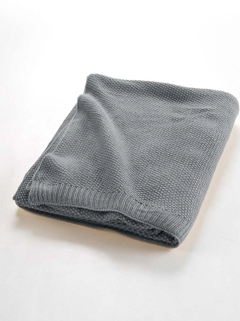 Plaid Tricotine   Gris