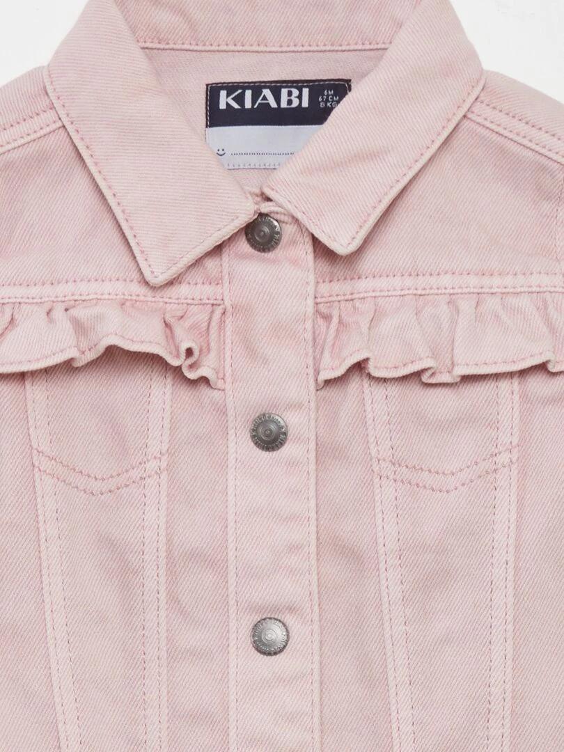 Veste en denim   Rose
