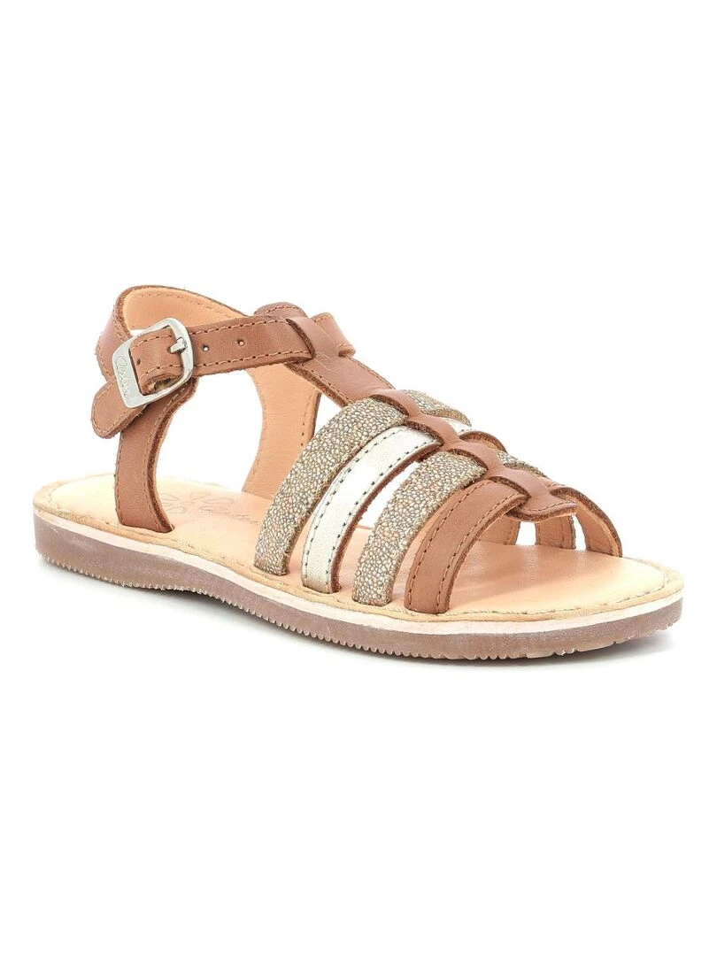 Sandales Cuir Drolote Marron