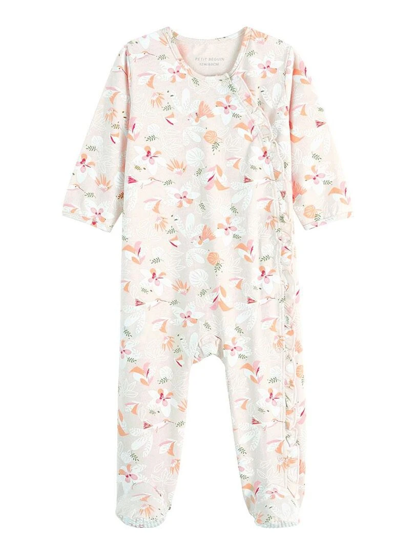 Pyjama bébé ouverture pressionnée Kalaoupe Rose