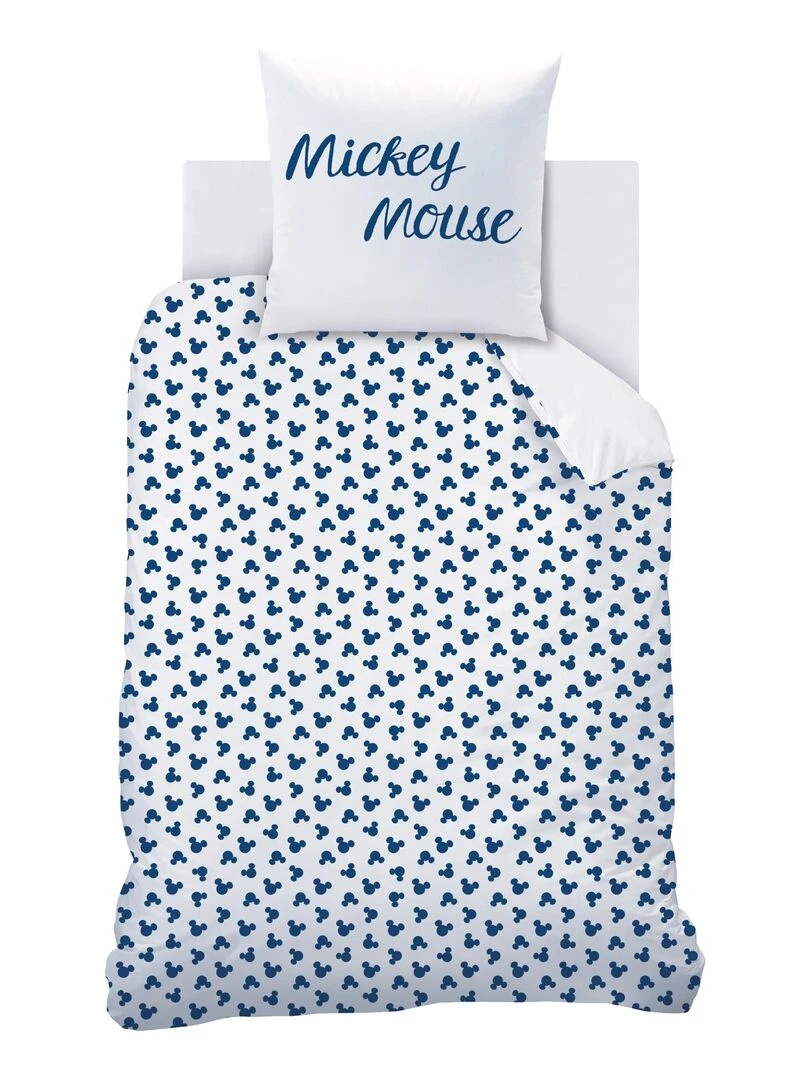 Parure de lit imprimée 100% coton  DISNEY HOME MICKEY SAIL   Bleu