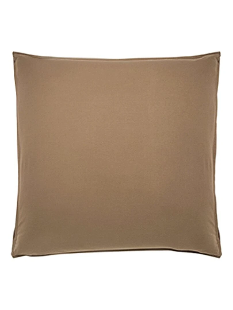 Taie d'oreiller en coton lavé Cap Ferret   Marron chocolat