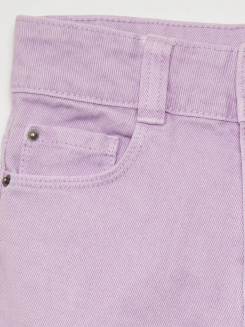 Jean wide leg à taille haute   Violet