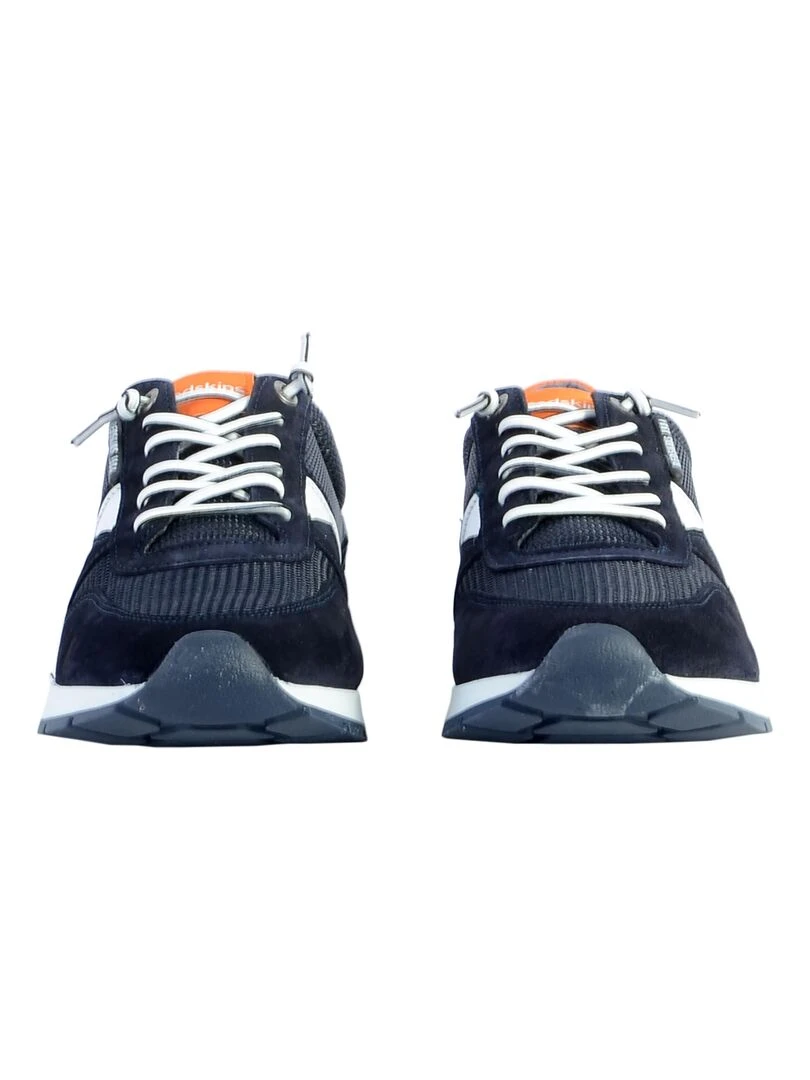 Basket Cuir Redskins Smith   Bleu