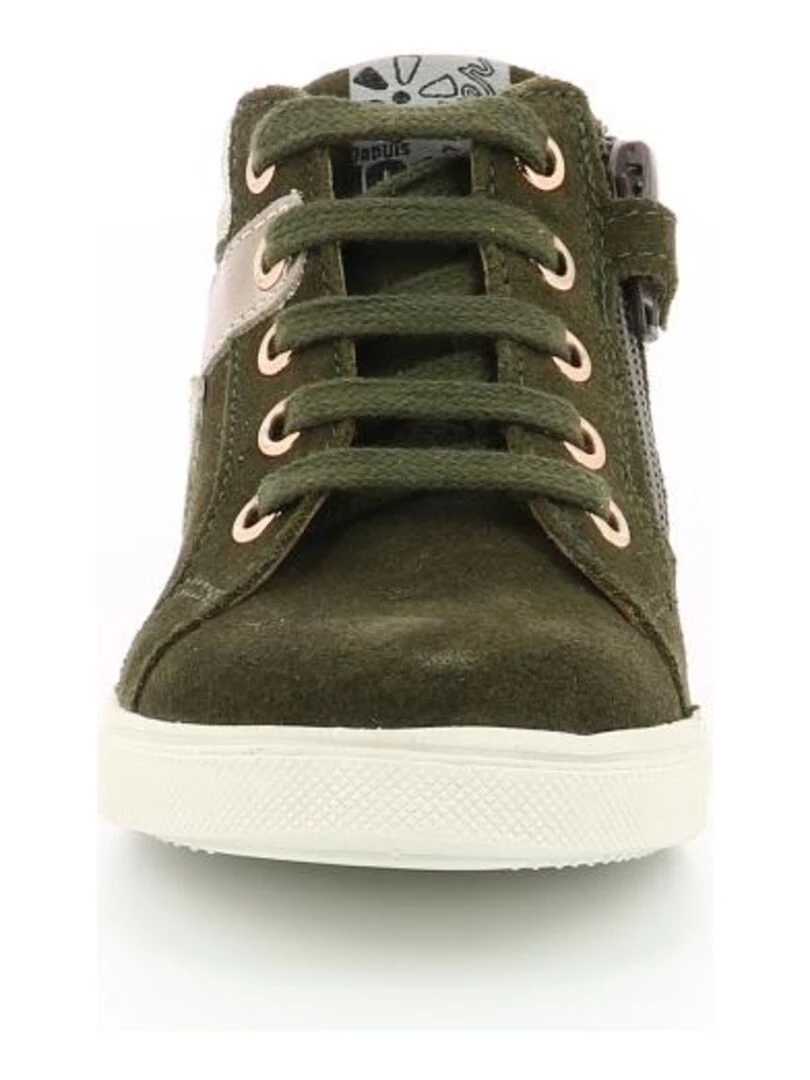 Sneakers hautes Cuir Yo   Kaki