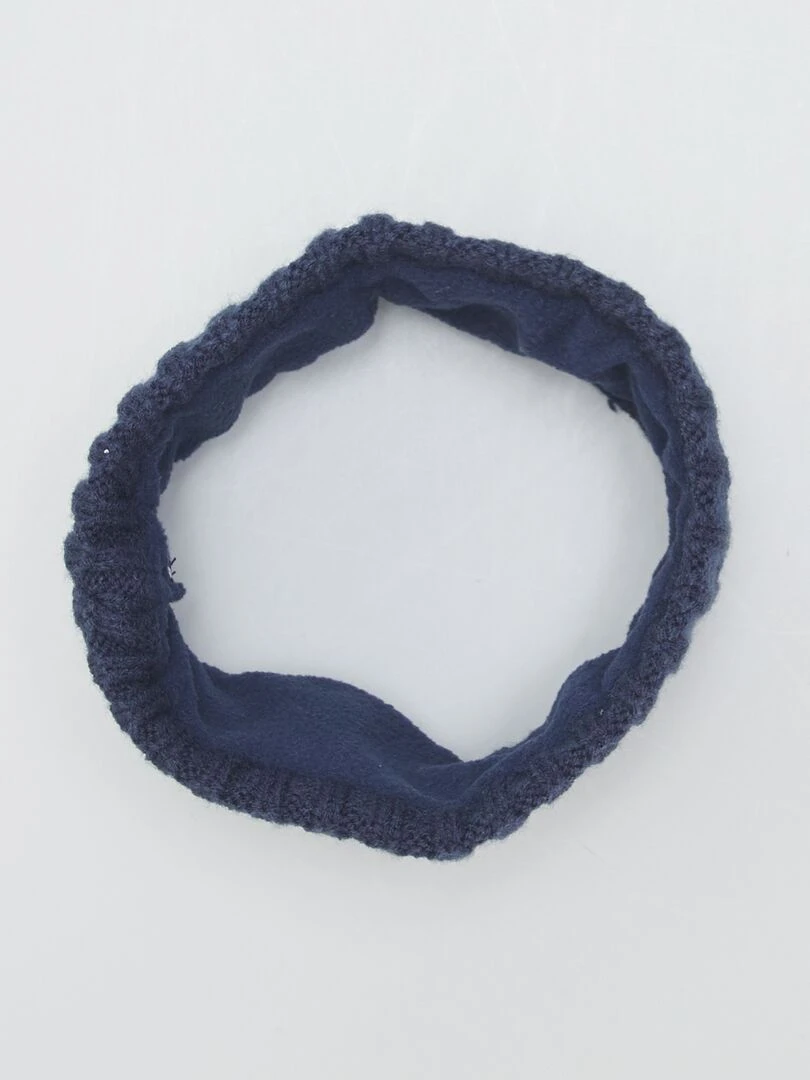 Ensemble bonnet  snood et moufles   NOIR IRIS