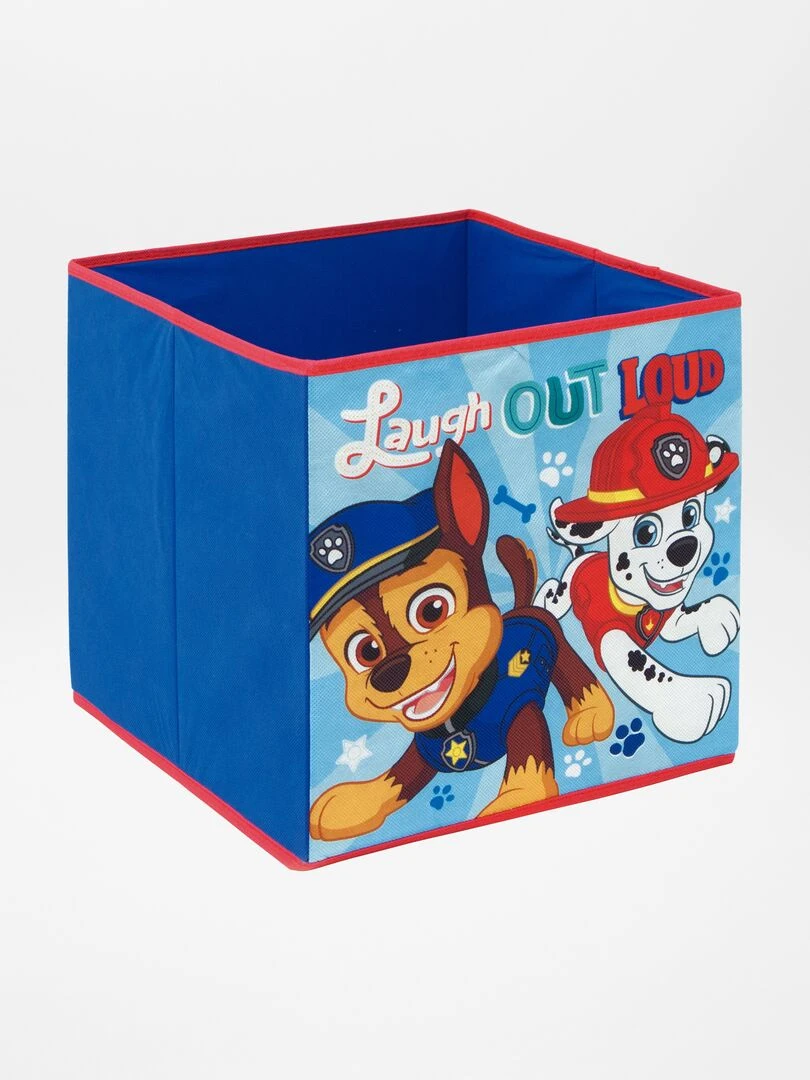 Cube de rangement 'Pat Patrouille' bleu