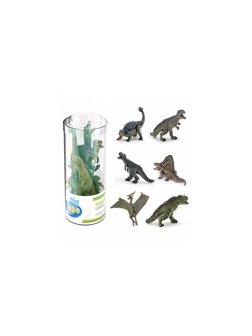 33019 Mini Plus Dinosaures Lot 2 (tube  6 Pcs)   N/A