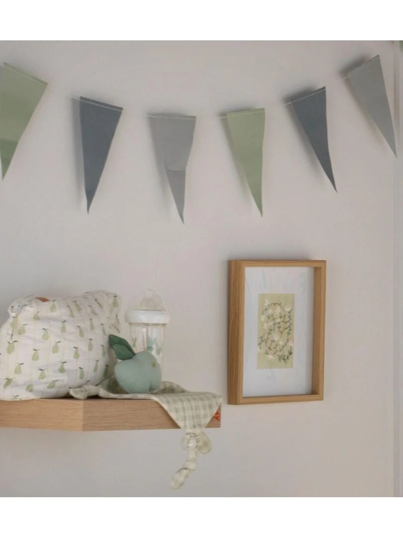 Doudou mouchoir pomme en coton Vert   SAUTHON   Vert