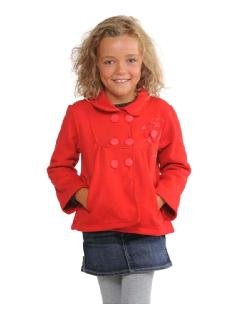 Gilet fille FALETO MISS GIRLY Rouge
