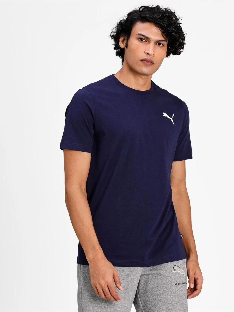 Tee Shirt Puma ESS Small Logo   Bleu