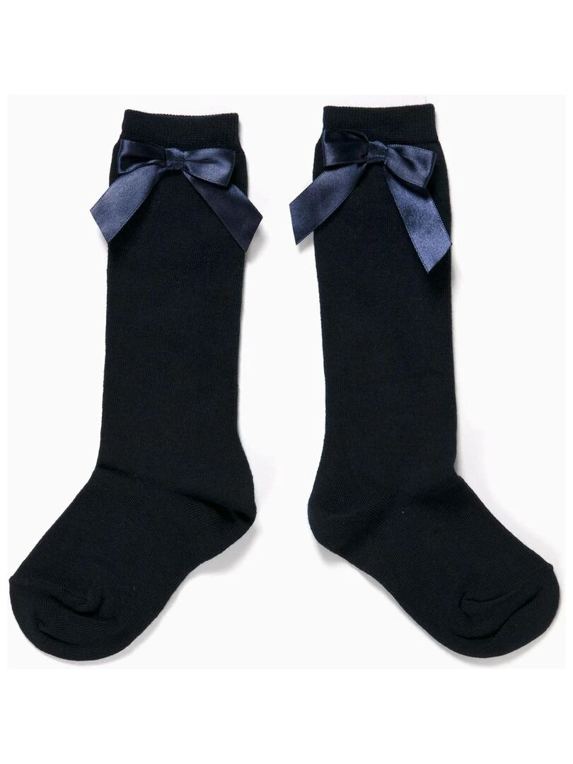 Chaussettes Hautes Fille ESSENTIALS LINE Bleu nuit