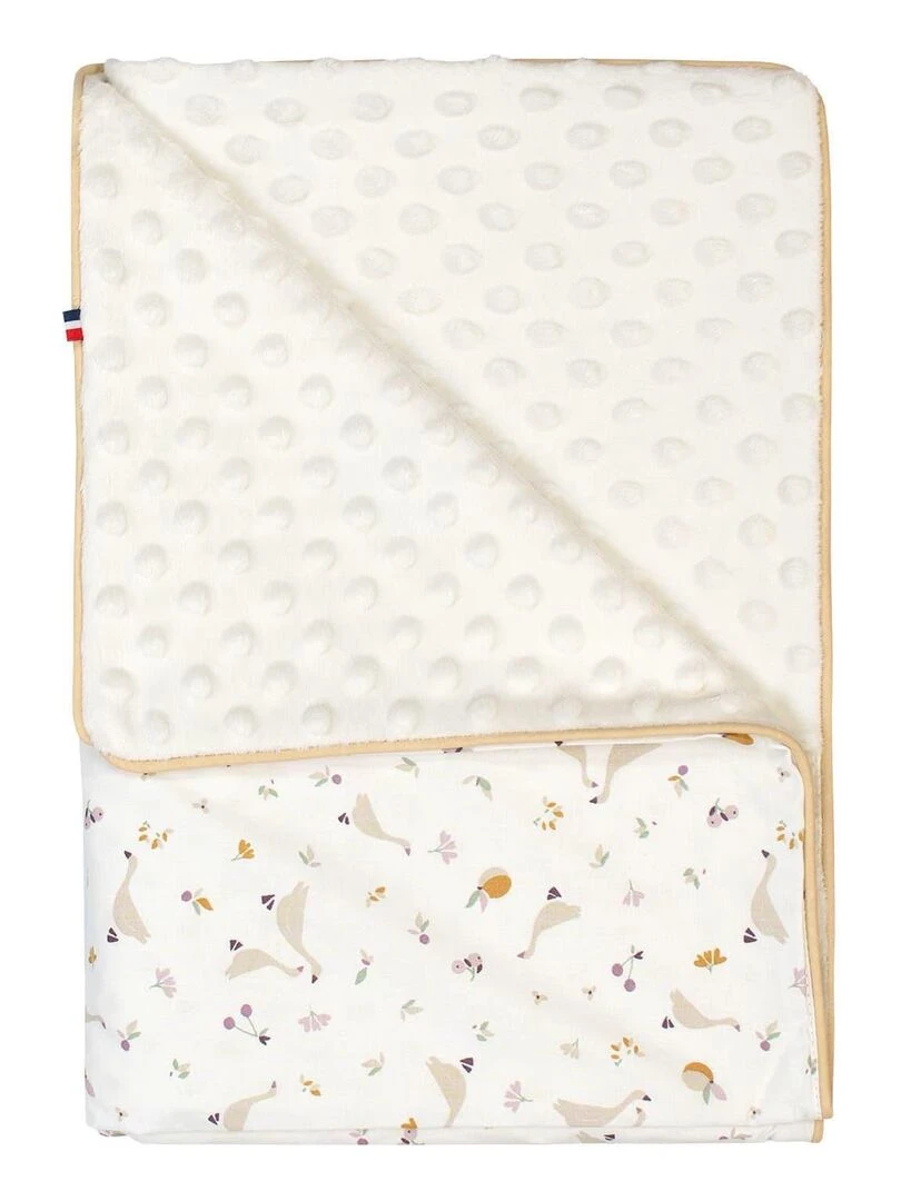 Couverture légère en minky Sidonia Ecru