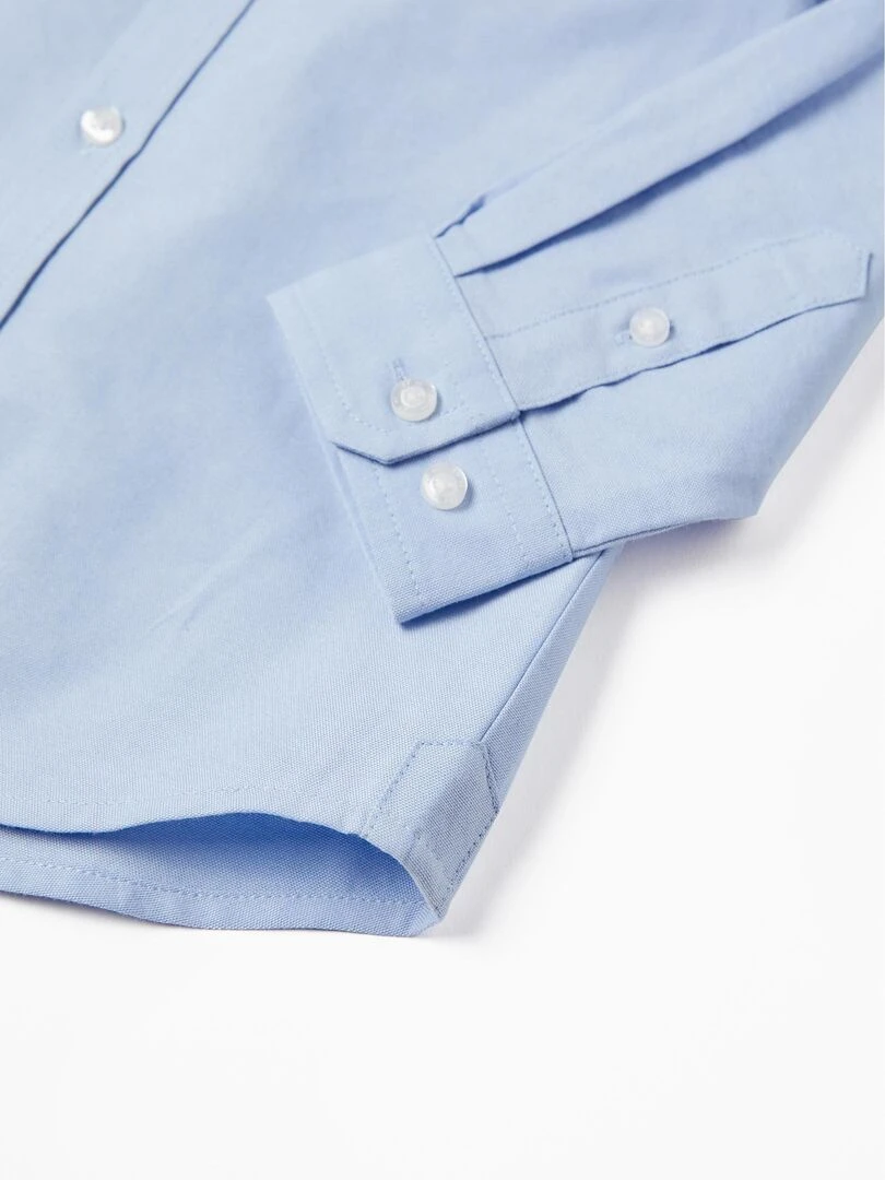 Chemise à Manches Longues en Coton Garçon manches longues ALPINE LUXURY   Bleu clair