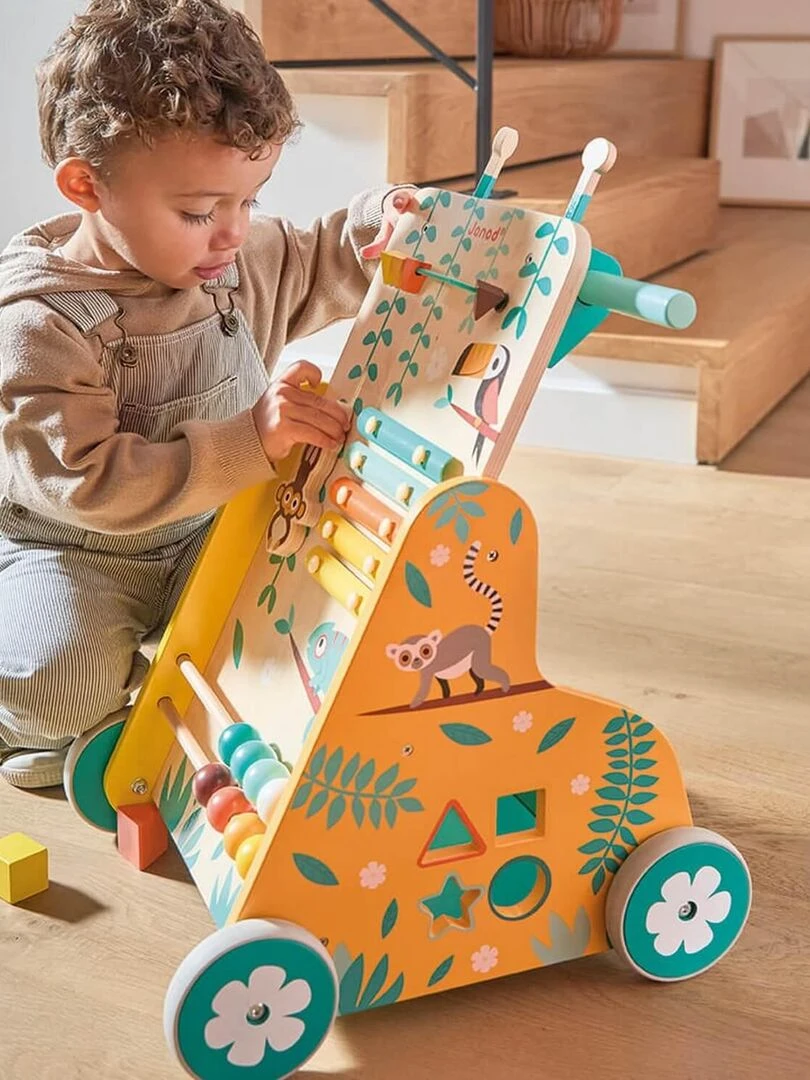 Chariot de marche multi activités en bois Tropik   N/A