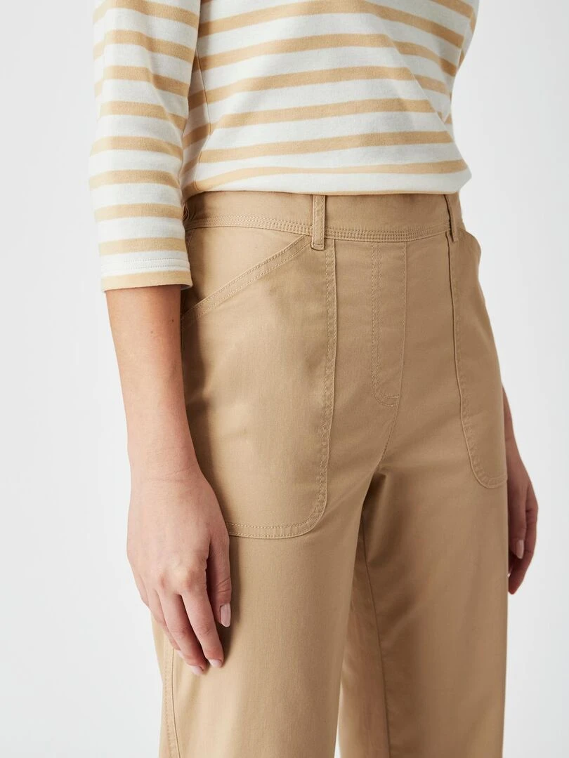 Pantalon 7/8ème transformable Damart Marron cappuccino