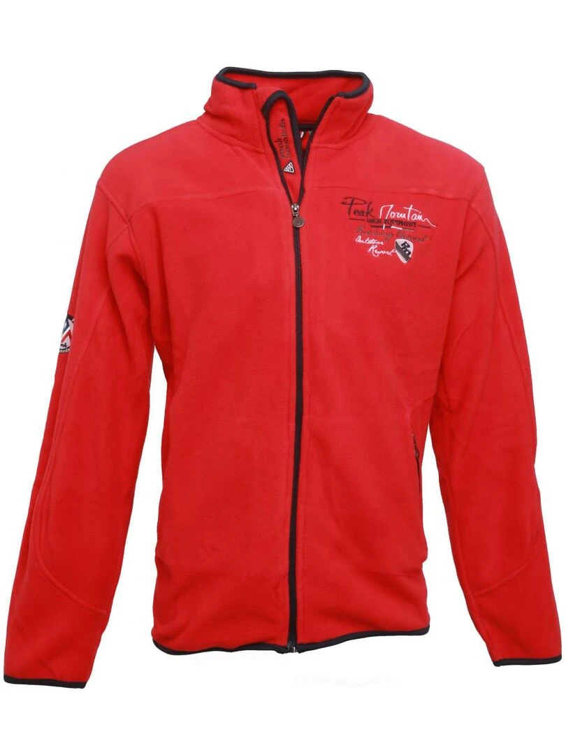 Polaire homme CONAC PEAK MOUNTAIN Rouge