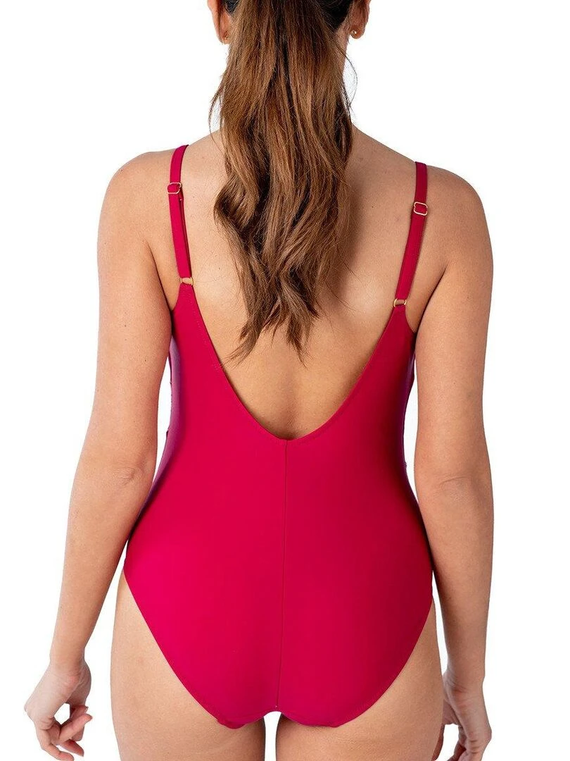 Maillot de bain 1 pièce amincissant Marbella   Rouge