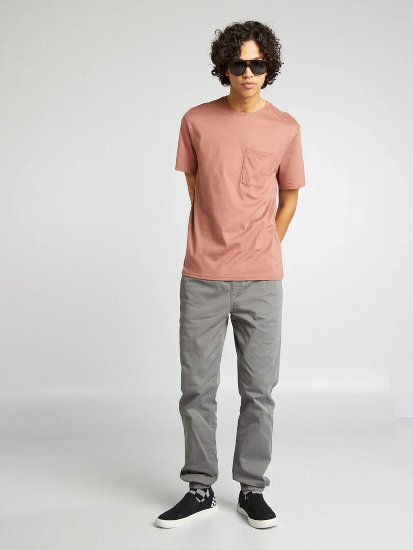 Pantalon esprit 'jogger' Gris foncé