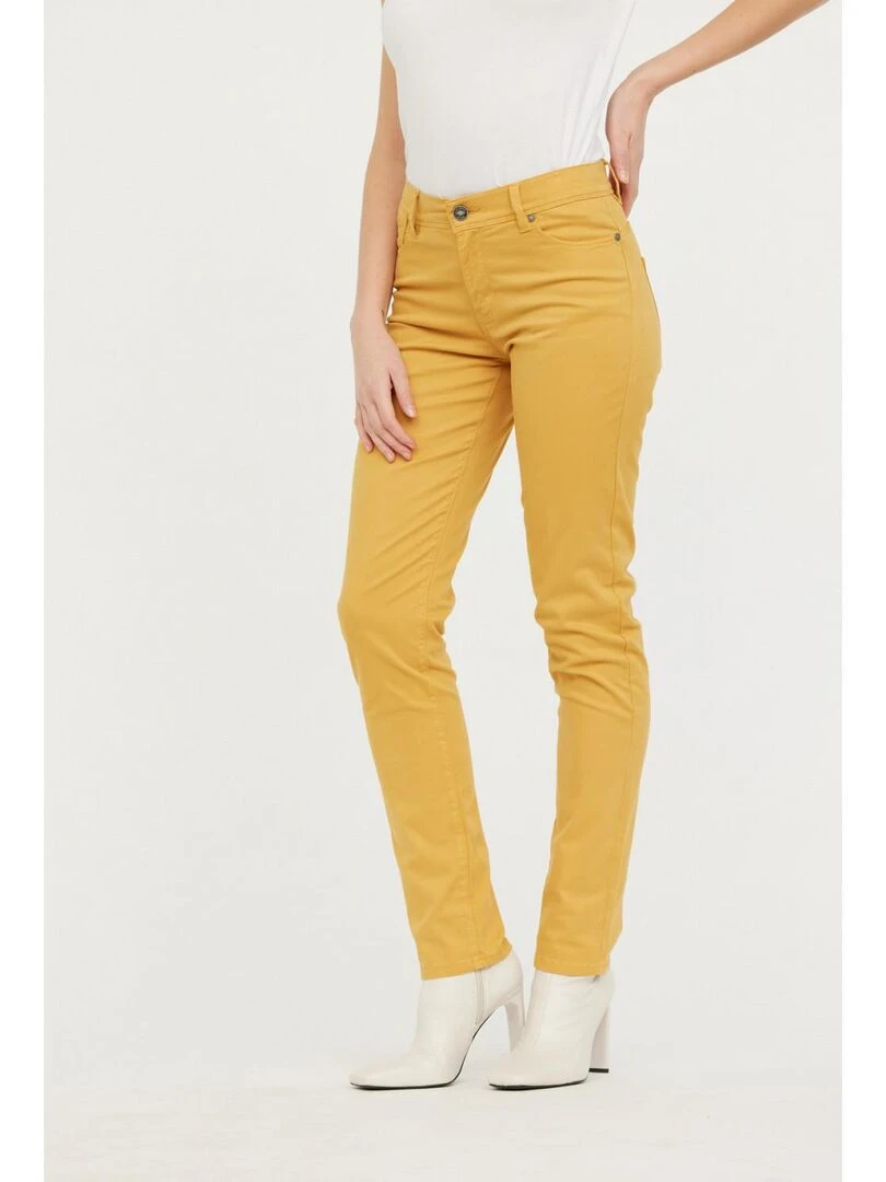 Lee Cooper   Pantalon coton slim JANA   Jaune