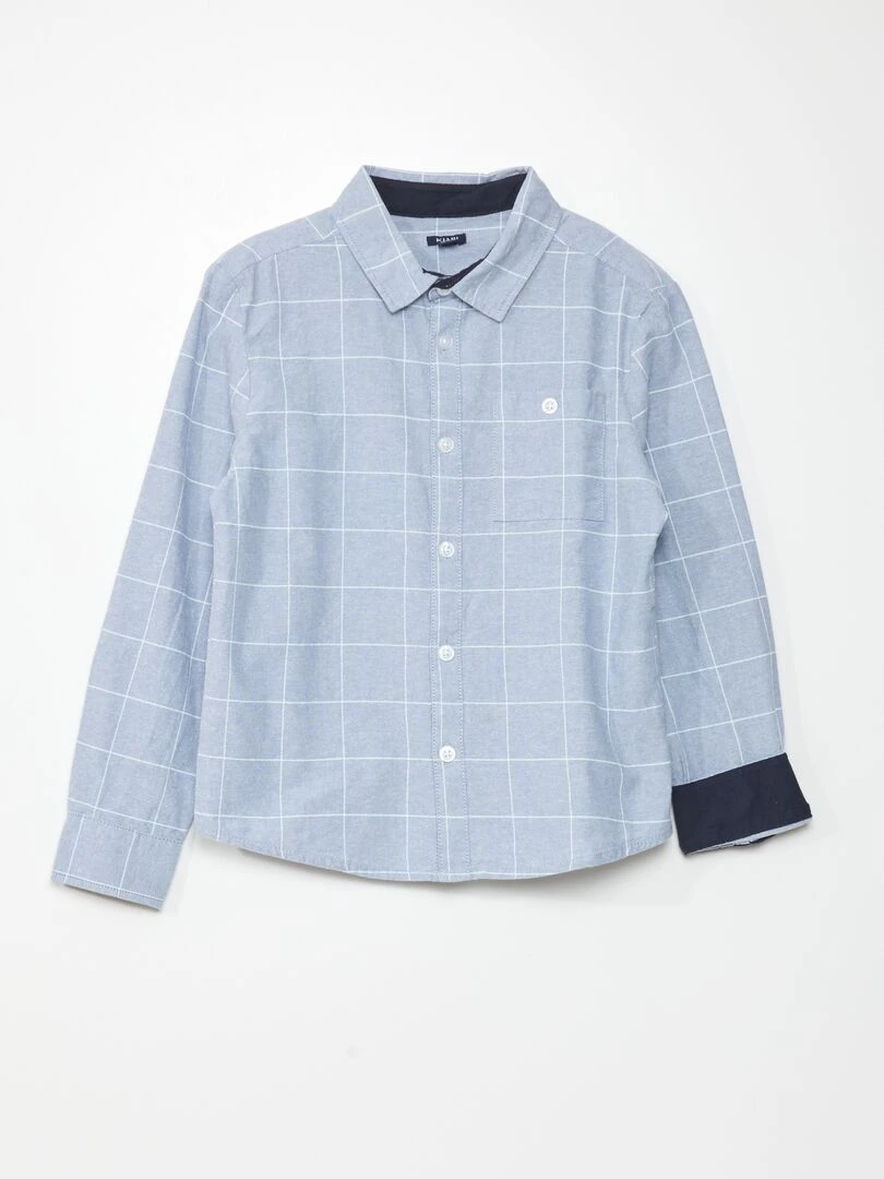 Chemise en coton chambray BLUE_KRO