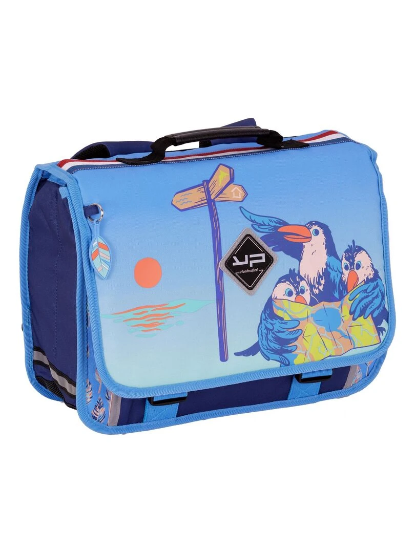 BODYPACK Cartable 38 cm recyclé Famille oiseau Bleu