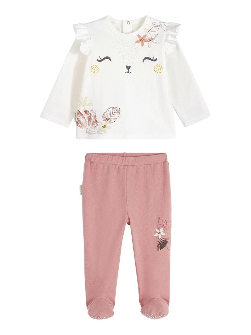 Pyjama bébé 2 pièces Sahara Ecru