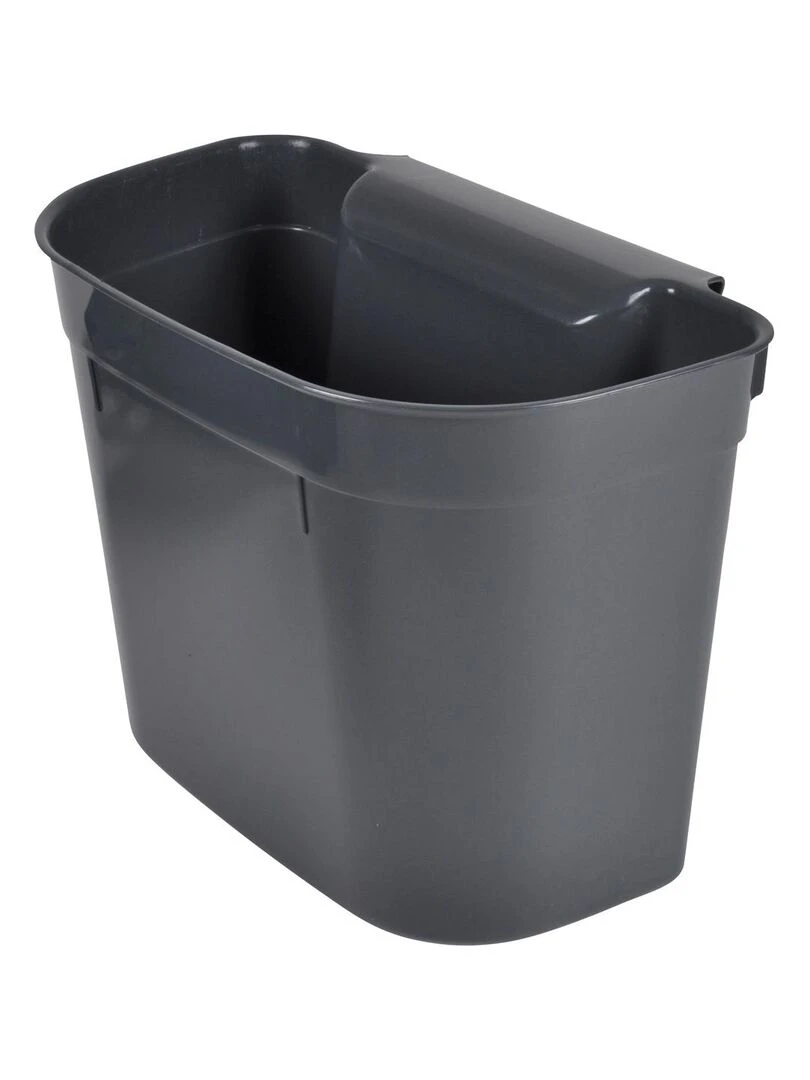 Poubelle de porte 7L accrochable 28 x 18 x 23 cm anthracite gris anthracite