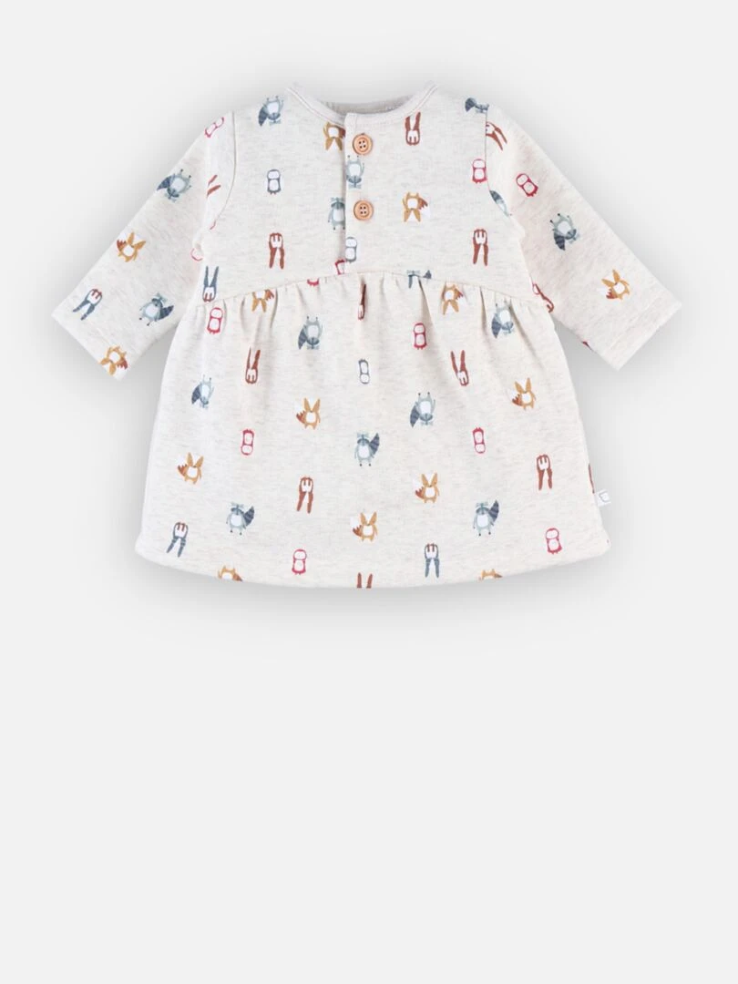 Robe à imprimé animalier en sweatoloudoux    Noukie's   Vert