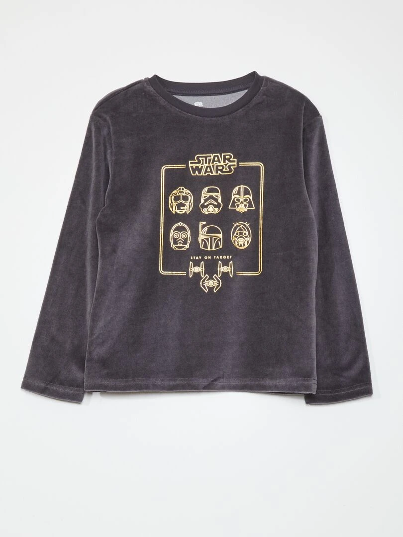 Ensemble pyjama t shirt + pantalon 'Star Wars'   2 pièces   Gris